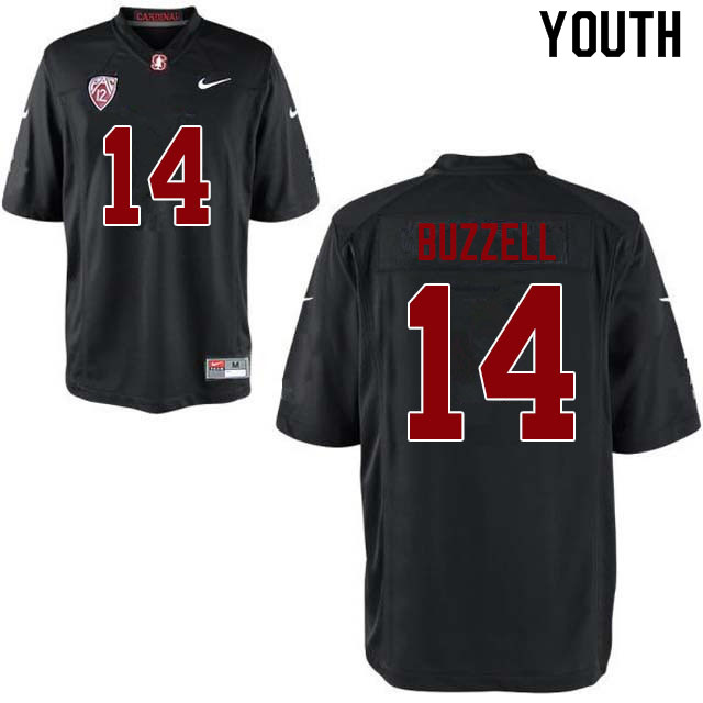 Youth #14 Cameron Buzzell Stanford Cardinal College Football Jerseys Sale-Black